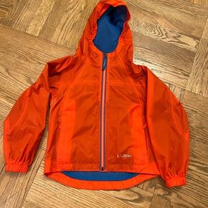 LL Bean Discovery Rain Jacket - Field Poppy, Size 5-6
